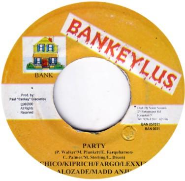 7inch Record CHICO / KIPRICH / FARGO VOICE / LEX - Party BAN0031 Bankeylus 2000 Jamaica Reggae, Ska & Dub Used
7inch Record CHICO / KIPRICH / FARGO VOICE / LEX - Party BAN0031 Bankeylus 2000 Jamaica Reggae, Ska & Dub Used