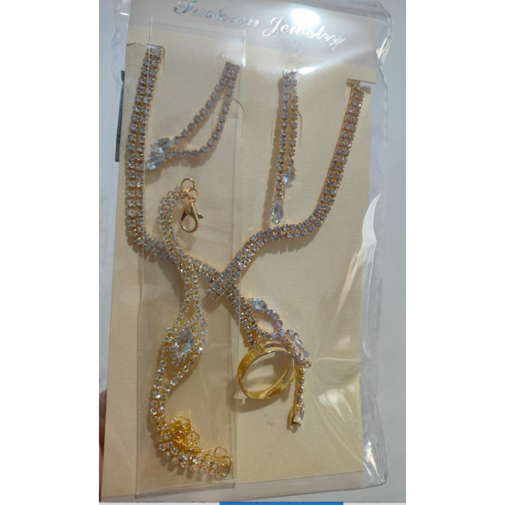 Ювелирные изделия Полный бриллиант Циркон Ожерелье Серьги Браслет Кольцо Набор Цепочка Свадебные украшения
Ювелирные изделия Полный бриллиант Циркон Ожерелье Серьги Браслет Кольцо Набор Цепочка Свадебные украшения