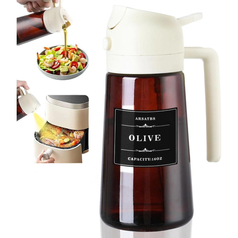 2-in-1 Glass Oil Dispenser & Sprayer - 16oz/470ml Leakproof Olive Oil Sprayer Bottle for Cooking, Air Fryer, BBQ, Baking, Salad білий
2-in-1 Glass Oil Dispenser & Sprayer - 16oz/470ml Leakproof Olive Oil Sprayer Bottle for Cooking, Air Fryer, BBQ, Baking, Salad білий