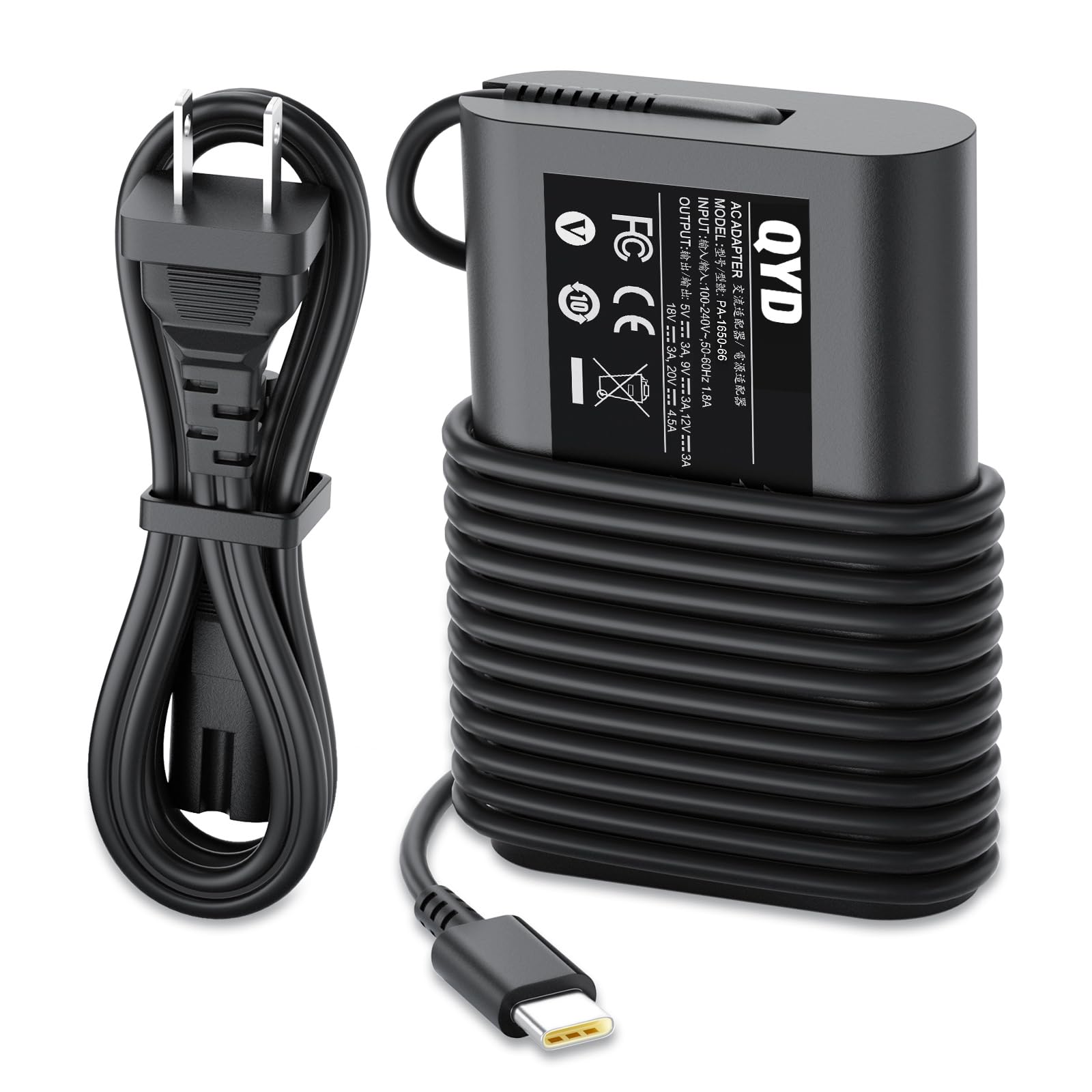 QYD 90W USB C AC Adapter for HP Power Adapter Laptop Charger Lightweight Compatible with HP Chromebook replacement charger Type-C 1.84m чёрный
QYD 90W USB C AC Adapter for HP Power Adapter Laptop Charger Lightweight Compatible with HP Chromebook replacement charger Type-C 1.84m чёрный