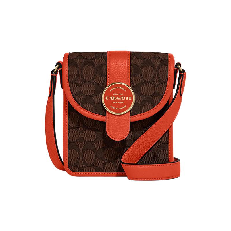 COACH Lonnie 15 Presbyopia all over print snap closure jacquard fabric and pebbled leather shoulder crossbody bag mini women s brown and mango коричневый
COACH Lonnie 15 Presbyopia all over print snap closure jacquard fabric and pebbled leather shoulder crossbody bag mini women s brown and mango коричневый