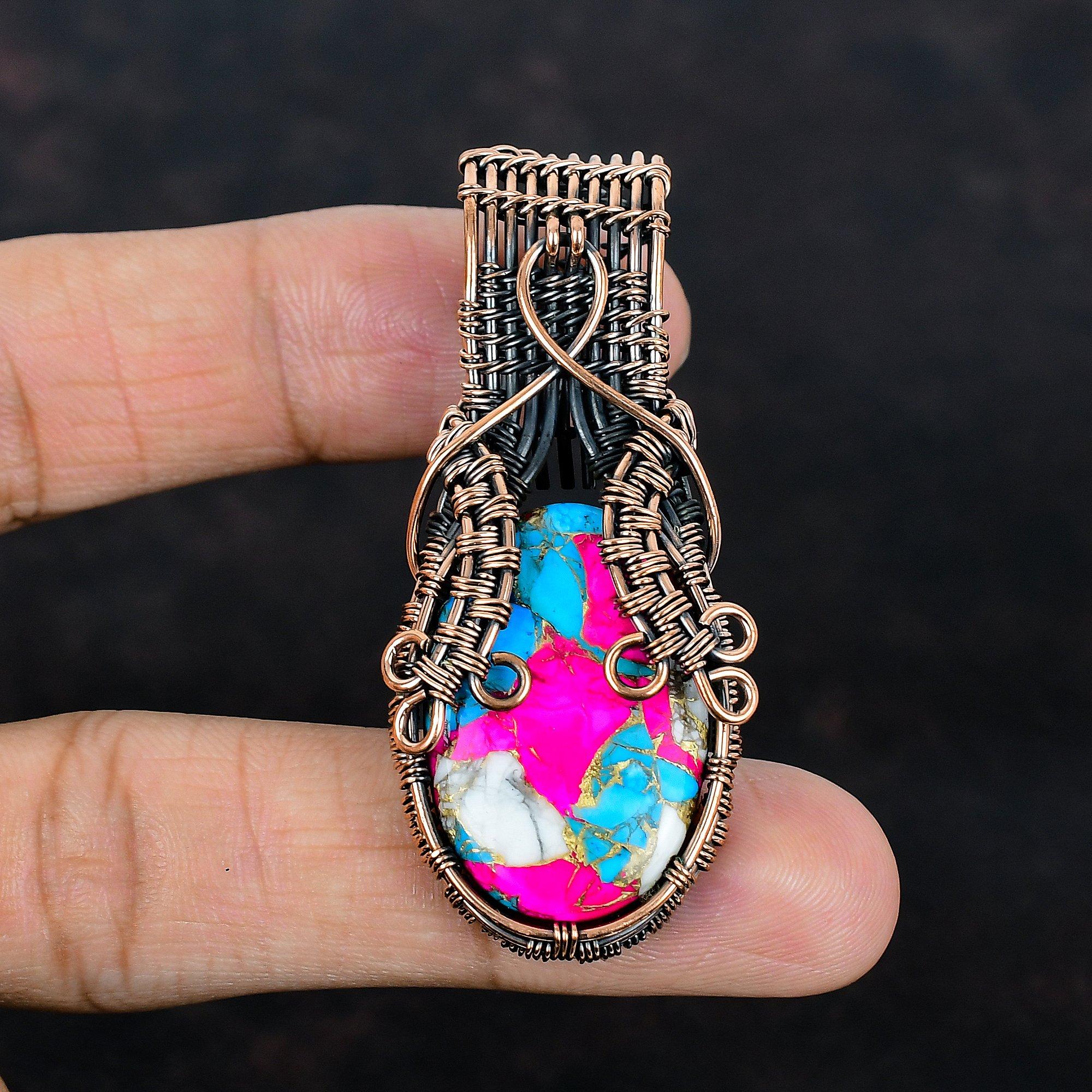 Cotton candy turquoise pendant copper wire wrapped pendant beautiful gemstone jewelry handmade pendant copper wire jewelry anniversary gifts
Cotton candy turquoise pendant copper wire wrapped pendant beautiful gemstone jewelry handmade pendant copper wire jewelry anniversary gifts