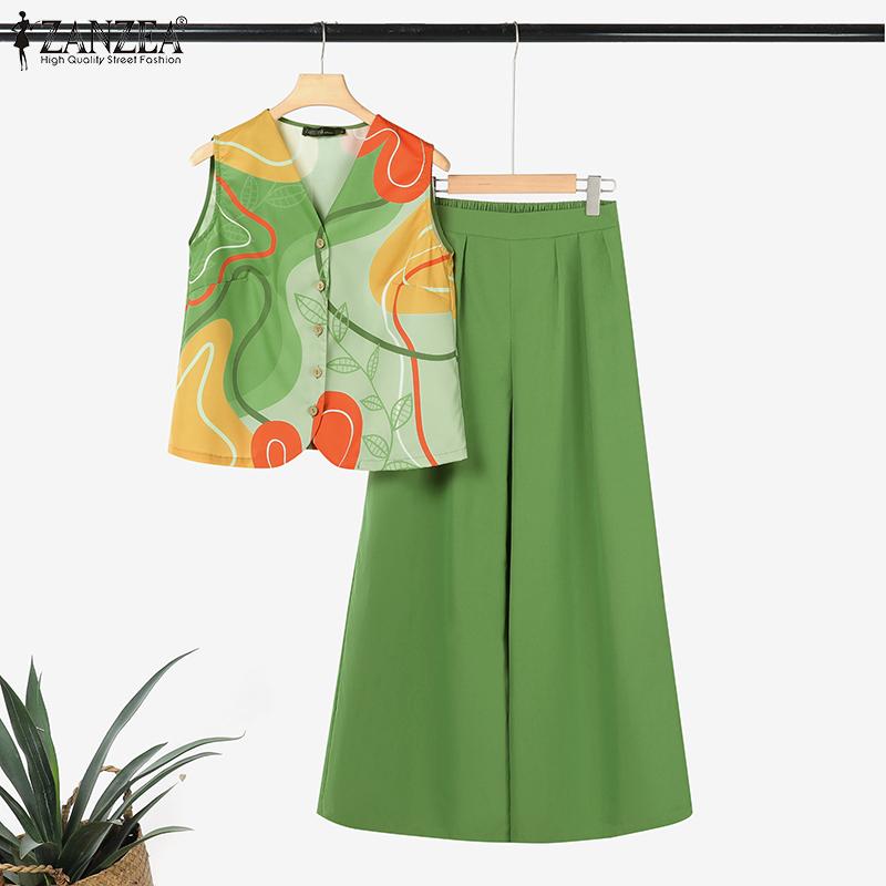 ZANZEA Women Print Vest Tops and Wide Leg Pants Summer Two Piece Suit Sets 5XL коричневий
ZANZEA Women Print Vest Tops and Wide Leg Pants Summer Two Piece Suit Sets 5XL коричневий