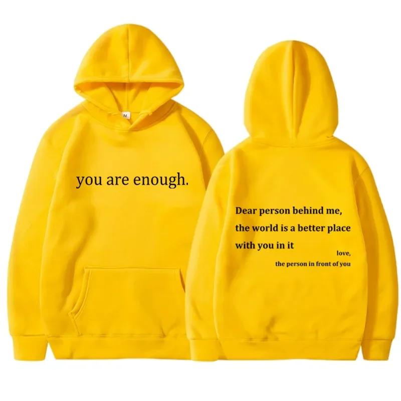 New YOU ARE ENOUGH Print Hoody Autumn Casual Sportswear Plus Fleece Elastic Tops Pullover Women s Hoodies Streetwear Sweatshirts 3XL
New YOU ARE ENOUGH Print Hoody Autumn Casual Sportswear Plus Fleece Elastic Tops Pullover Women s Hoodies Streetwear Sweatshirts 3XL