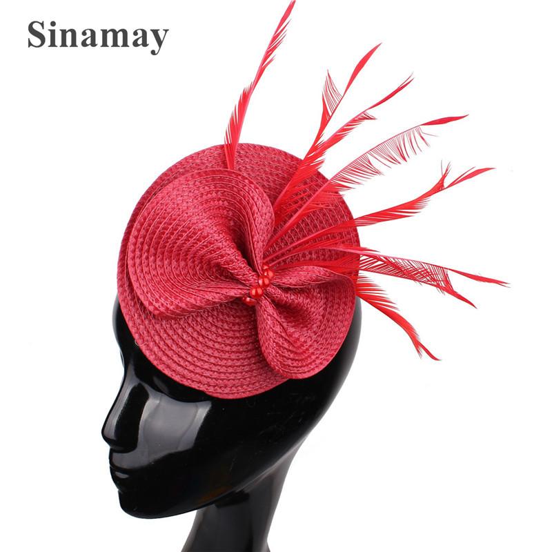 European And American Feather Headgear Popular Bridal Hair Accessories Banquet Photo Top Hat Pp Imitation Hemp Headgear красный
European And American Feather Headgear Popular Bridal Hair Accessories Banquet Photo Top Hat Pp Imitation Hemp Headgear красный
