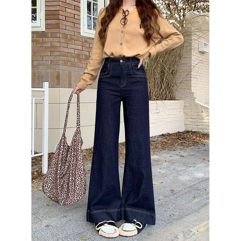 Women s Dark Blue A-Line Wide-Leg Jeans – Spring Slimming, Loose Fit, Micro-Flared Long Pants for Pear-Shaped Bodies 5XL: 155-165cm (175-185 lbs)
Women s Dark Blue A-Line Wide-Leg Jeans – Spring Slimming, Loose Fit, Micro-Flared Long Pants for Pear-Shaped Bodies 5XL: 155-165cm (175-185 lbs)