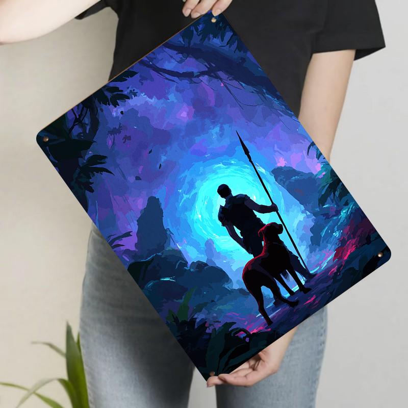 Adventurer and Dog Magical Forest Glowing Vortex Scenery Metal Tin Sign Home Decor Wall Art 20x30cm(7.8x11.8inch)
Adventurer and Dog Magical Forest Glowing Vortex Scenery Metal Tin Sign Home Decor Wall Art 20x30cm(7.8x11.8inch)