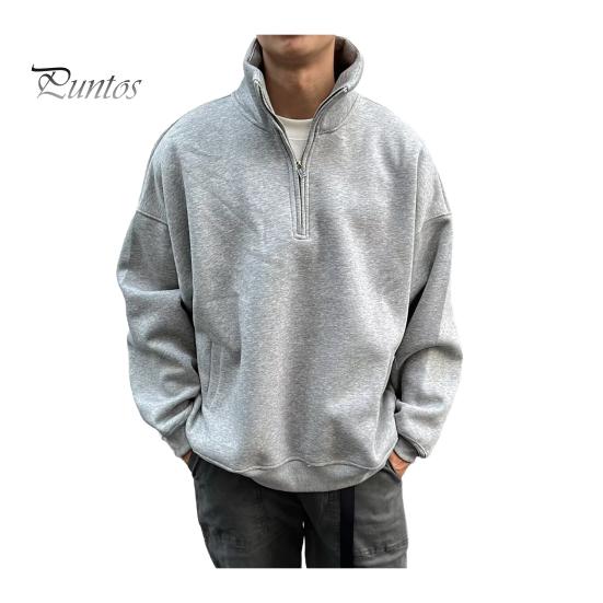 Мужская толстовка осень-зима с полузастежкой-молнией и воротником-стойкой, однотонный свободный свитер с длинными рукавами, повседневный уличный топ M серый
Мужская толстовка осень-зима с полузастежкой-молнией и воротником-стойкой, однотонный свободный свитер с длинными рукавами, повседневный уличный топ M серый