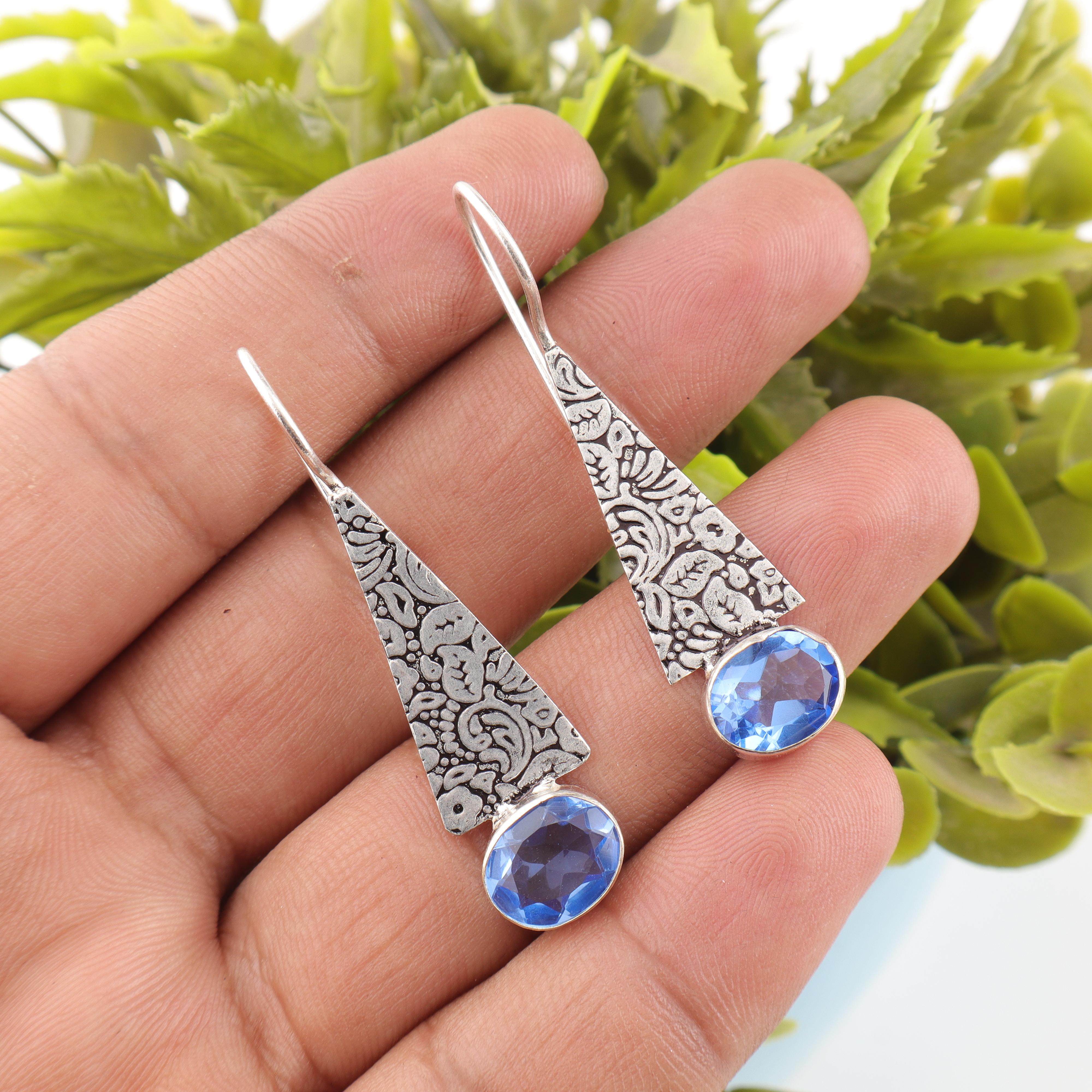 Tanzanite Handmade Gemstone Earrings, 925 Solid Sterling Silver Earrings Wonderful Jewelry, Earrings For Engagement Gift 1.9 Inches синій
Tanzanite Handmade Gemstone Earrings, 925 Solid Sterling Silver Earrings Wonderful Jewelry, Earrings For Engagement Gift 1.9 Inches синій