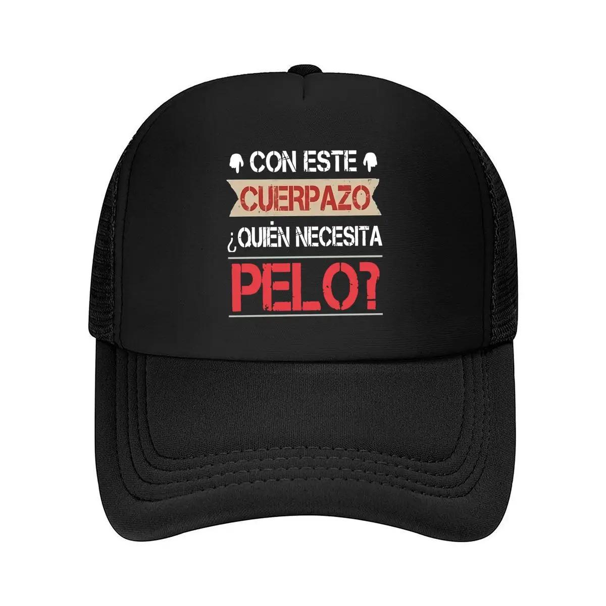 Spanish - text Sign with CUERP AZO and PELO Mesh Baseball Cap One Size
Spanish - text Sign with CUERP AZO and PELO Mesh Baseball Cap One Size