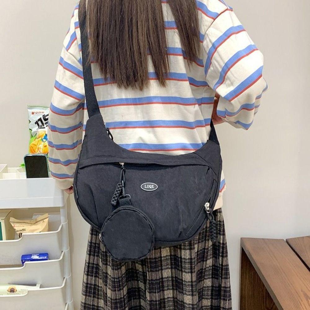 Handbag Oxford Cloth Crossbody Bag Lightweight Dumpling Bag Cute Nylon Shoulder Bag Girls хакі
Handbag Oxford Cloth Crossbody Bag Lightweight Dumpling Bag Cute Nylon Shoulder Bag Girls хакі