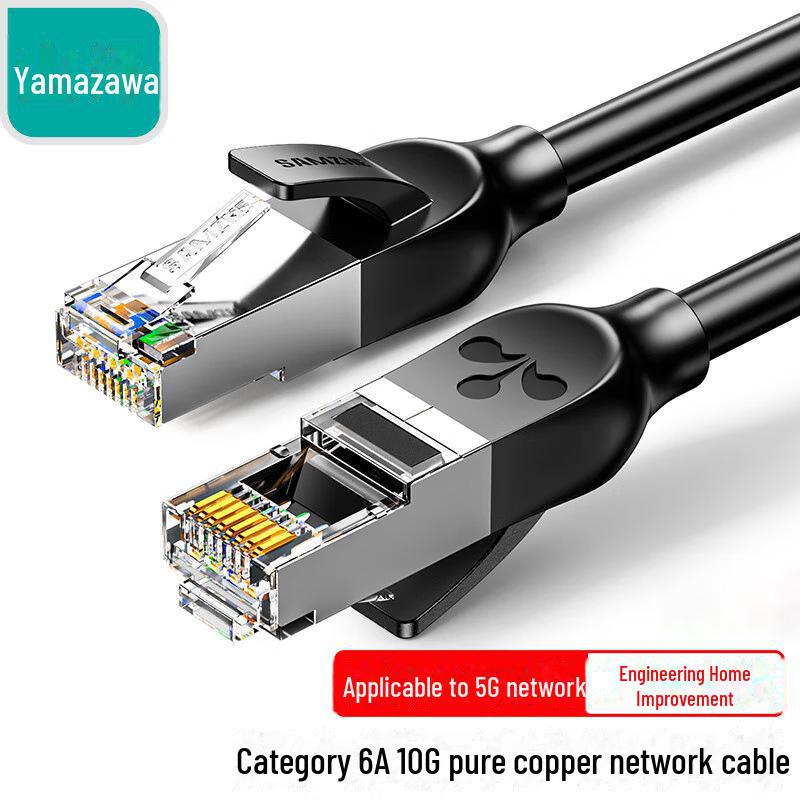 Shanze CAT7 High-Speed Gold-Plated Double Shielded Network Cable (Indoor/Outdoor, Pure Copper) Category 6A, 0.5m чорний
Shanze CAT7 High-Speed Gold-Plated Double Shielded Network Cable (Indoor/Outdoor, Pure Copper) Category 6A, 0.5m чорний
