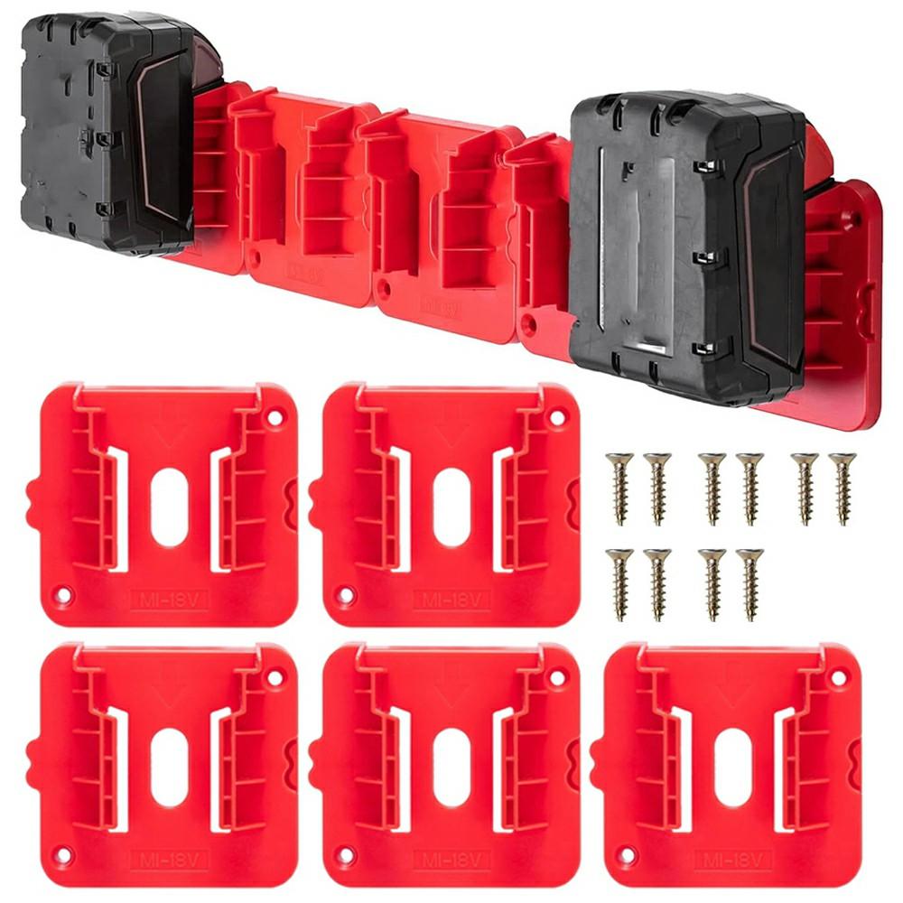 RIS-M-1 5Pcs For Milwaukee M18 18V Battery Holder Shelf Wall Mount Hanger Storage Rack A
RIS-M-1 5Pcs For Milwaukee M18 18V Battery Holder Shelf Wall Mount Hanger Storage Rack A
