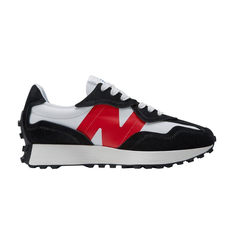 New Balance 327 Black White Red Unisex Sneakers True-Red U327WEA
