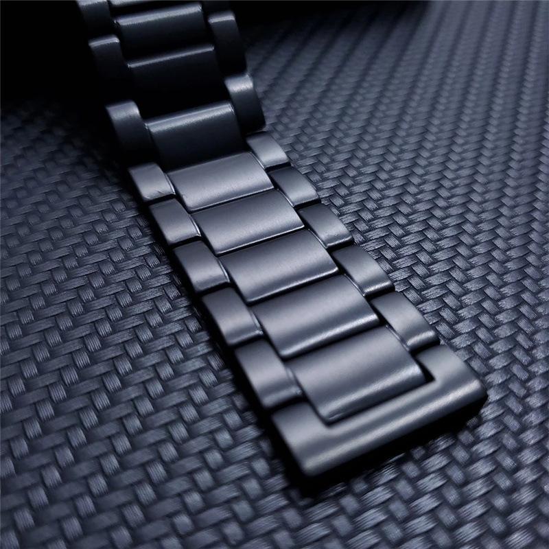 22mm Titanium Alloy Metal Watch Band 3 Beads Flat Buckle Watch Strap for Samsung Galaxy Watch3 45mm/Suunto 9 Peak/Haylou RT RS3 Silver
22mm Titanium Alloy Metal Watch Band 3 Beads Flat Buckle Watch Strap for Samsung Galaxy Watch3 45mm/Suunto 9 Peak/Haylou RT RS3 Silver