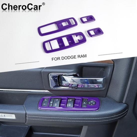 4pcs Purple Window Lift Switch Cover Trim Frame for Dodge RAM/Charger/Durango
4pcs Purple Window Lift Switch Cover Trim Frame for Dodge RAM/Charger/Durango