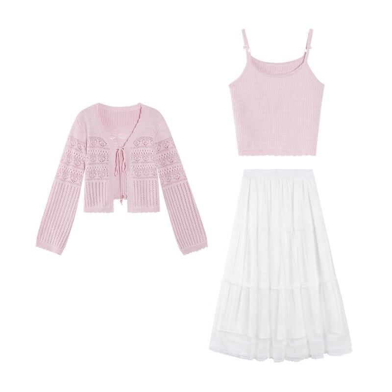 Women s Knitted Cardigan & Camisole Two-Piece Set M
Women s Knitted Cardigan & Camisole Two-Piece Set M