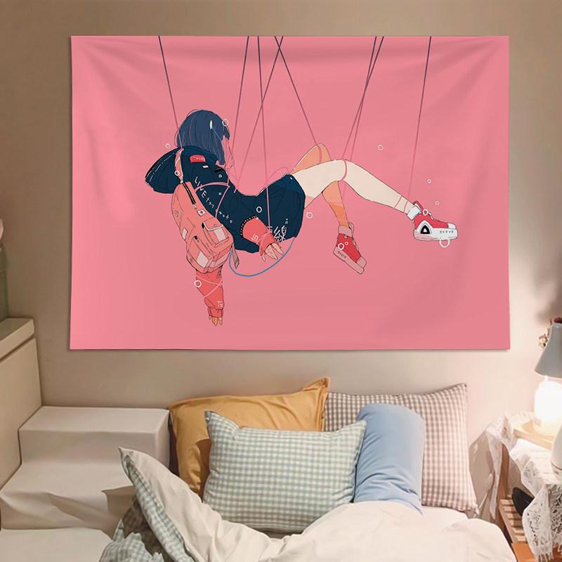 Japanese Style Cute Girl Illustration Tapestry Decorative Wall Art for Bedroom Dormitory Headboard Creative Living Room Decor 74x94cm(29x37in)
Japanese Style Cute Girl Illustration Tapestry Decorative Wall Art for Bedroom Dormitory Headboard Creative Living Room Decor 74x94cm(29x37in)