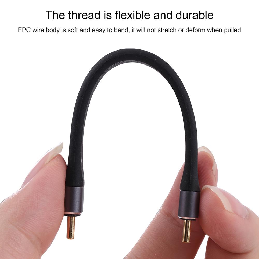 13cm 3A Type C to Type C Fast Charging Cable Portable 10Gbps Flexible FPC Data Cord As Shown A
13cm 3A Type C to Type C Fast Charging Cable Portable 10Gbps Flexible FPC Data Cord As Shown A