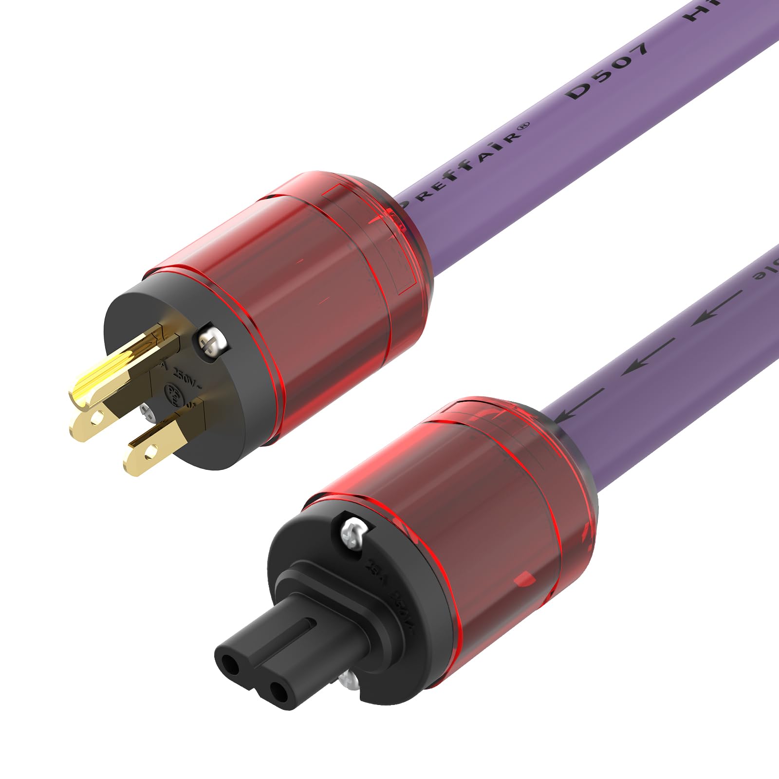 Preffair Eyeglasses Power Cable Audiophile HiFi Audio Power Cord 12AWG 4N OFC AC Power 24K Gold Plated American Male to C7 2 Hole Female for HDTV фіолетовий
Preffair Eyeglasses Power Cable Audiophile HiFi Audio Power Cord 12AWG 4N OFC AC Power 24K Gold Plated American Male to C7 2 Hole Female for HDTV фіолетовий