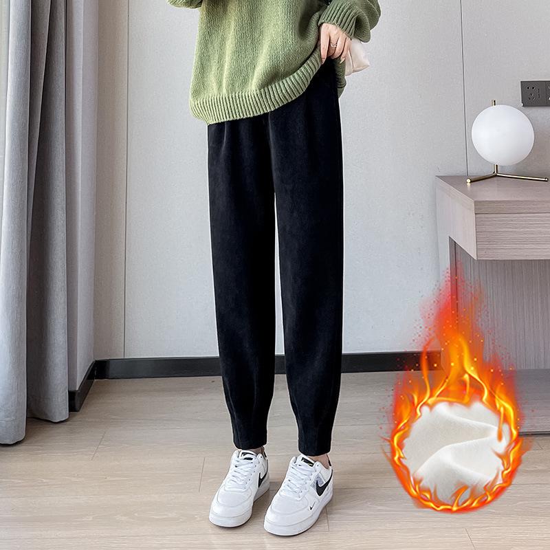 Женские большие размеры брюки-джоггеры гаремы с высокой талией - Весенне-осенние утягивающие флисовые брюки с манжетами M
Женские большие размеры брюки-джоггеры гаремы с высокой талией - Весенне-осенние утягивающие флисовые брюки с манжетами M