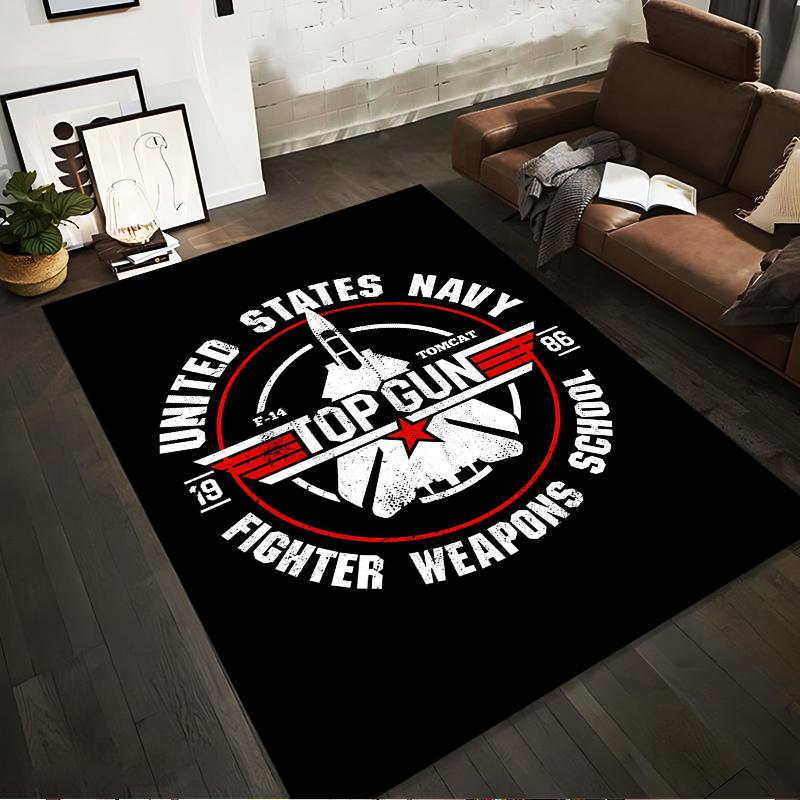 Top Gun F-14 Fighter Weapons School Black Carpet, Movie Design Decor Suitable for use as an anti-slip for living room bedroom sofas 40x60cm( 15x23in )
Top Gun F-14 Fighter Weapons School Black Carpet, Movie Design Decor Suitable for use as an anti-slip for living room bedroom sofas 40x60cm( 15x23in )
