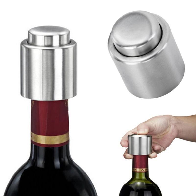 Stainless Steel Vacuum Sealed Red Wine Storage Bottle Stopper Plug Bottle Cap
Stainless Steel Vacuum Sealed Red Wine Storage Bottle Stopper Plug Bottle Cap