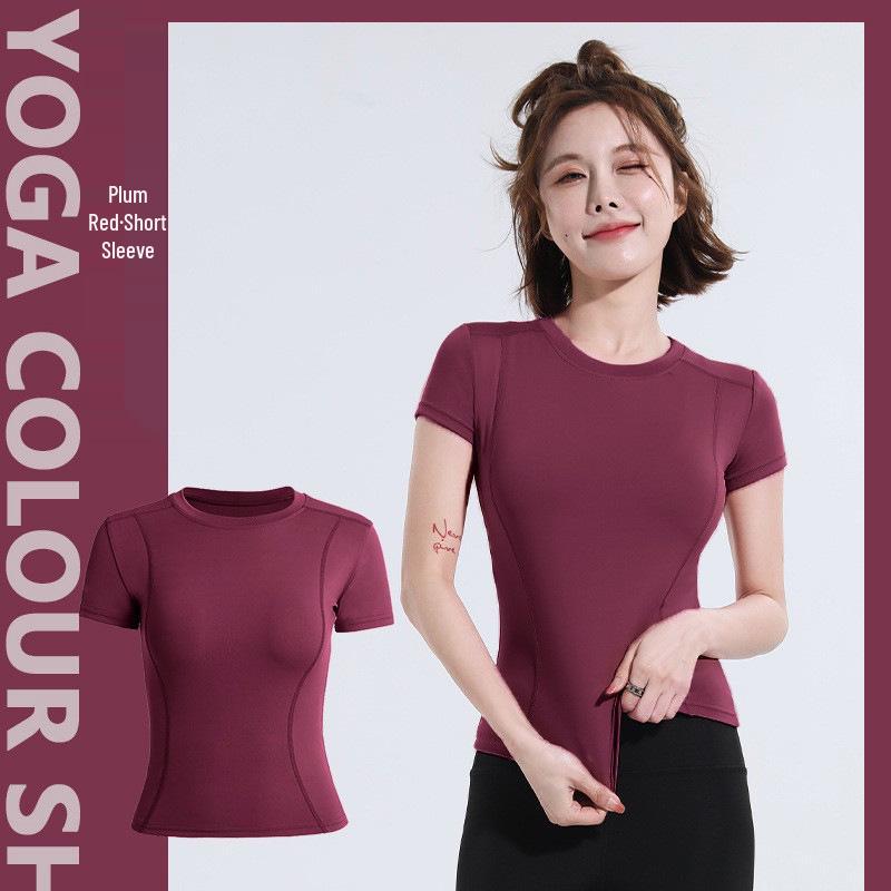 Женская облегающая быстросохнущая футболка для занятий йогой и фитнесом - короткий рукав, впитывающий пот беговой топ L
Женская облегающая быстросохнущая футболка для занятий йогой и фитнесом - короткий рукав, впитывающий пот беговой топ L