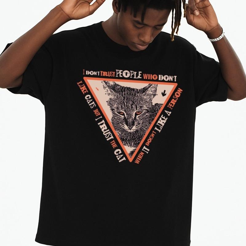 European sizes Trust the Cat T-Shirt for Men Round Neck T-shirt Black Graphic Tees Comfortable Loose T-shirt Spring and Summer Outdoor 4XL
European sizes Trust the Cat T-Shirt for Men Round Neck T-shirt Black Graphic Tees Comfortable Loose T-shirt Spring and Summer Outdoor 4XL
