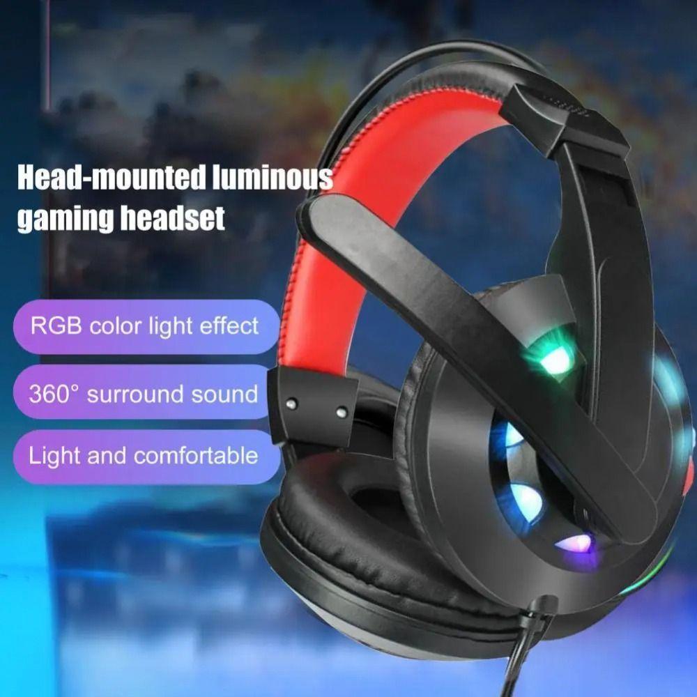 Adjustable Computer Wired Headphone RGB Lighting Headset for Computer/Pc/Gamer/Mobile Phone/Laptop
Adjustable Computer Wired Headphone RGB Lighting Headset for Computer/Pc/Gamer/Mobile Phone/Laptop