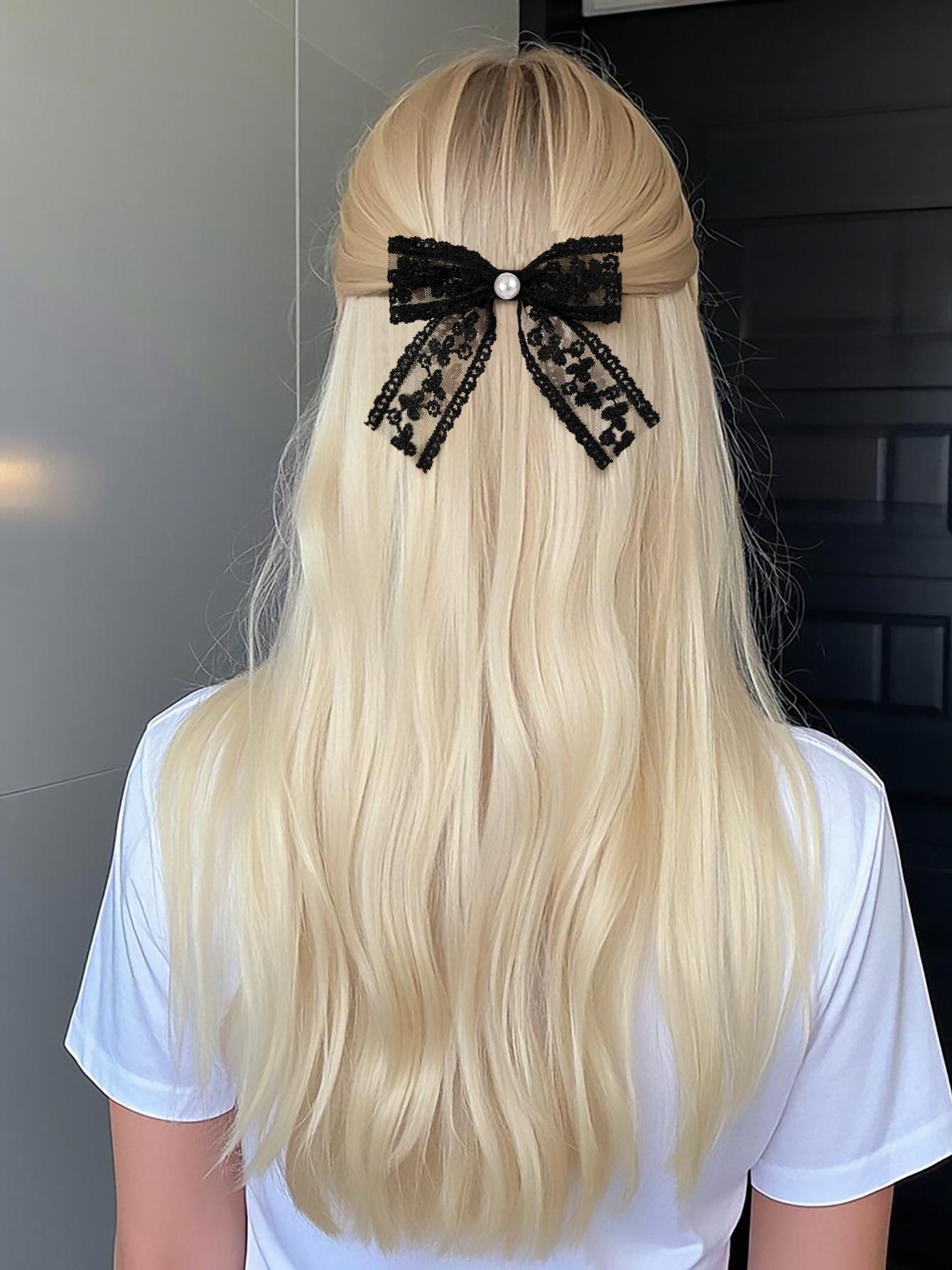 2pcs Ladies simple and fashionable lace hair clip, sweet and girlish style hair accessory
2pcs Ladies simple and fashionable lace hair clip, sweet and girlish style hair accessory