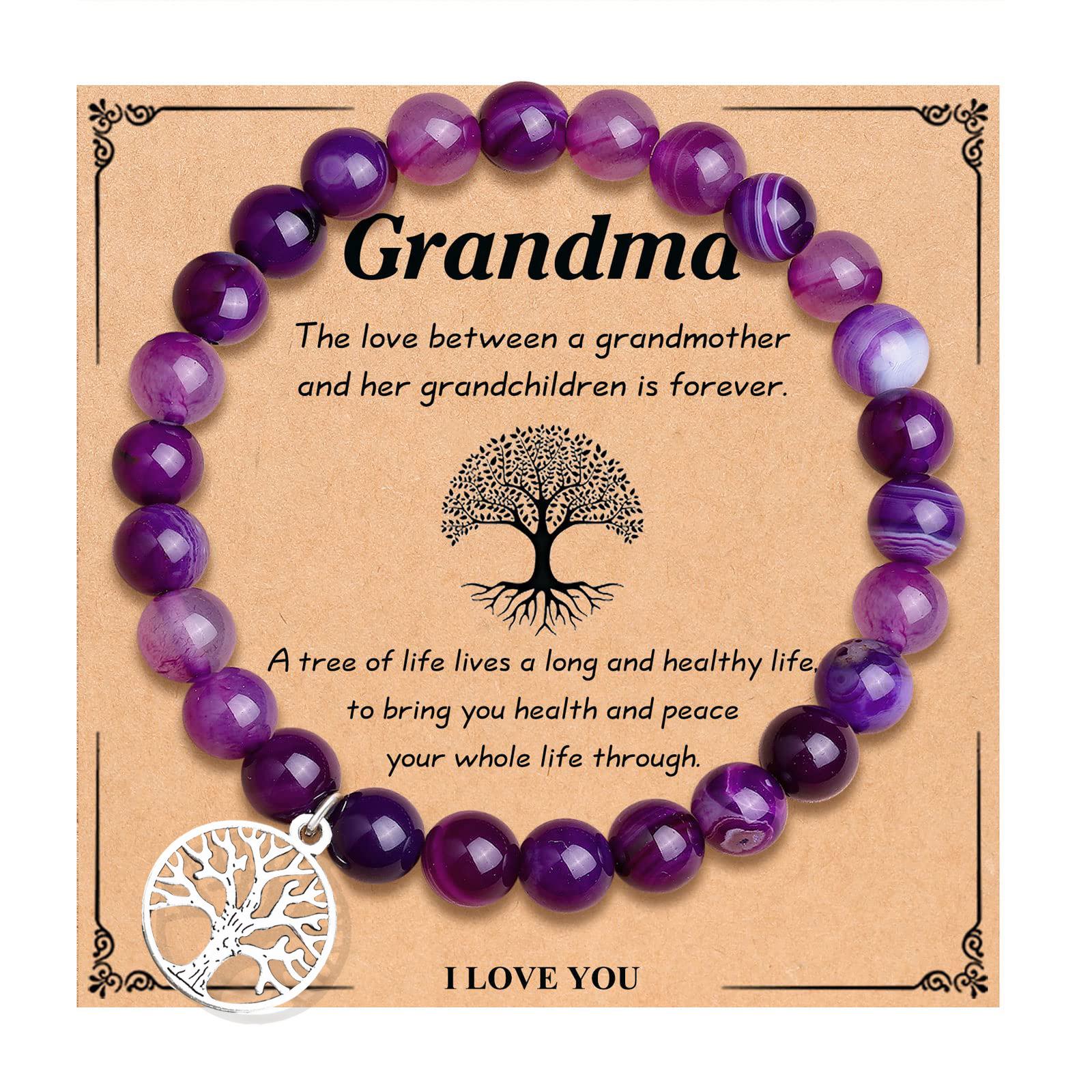 Lucky Tree of Life Bracelet with 8mm Lapis Lazuli & Purple Agate Beads
Lucky Tree of Life Bracelet with 8mm Lapis Lazuli & Purple Agate Beads