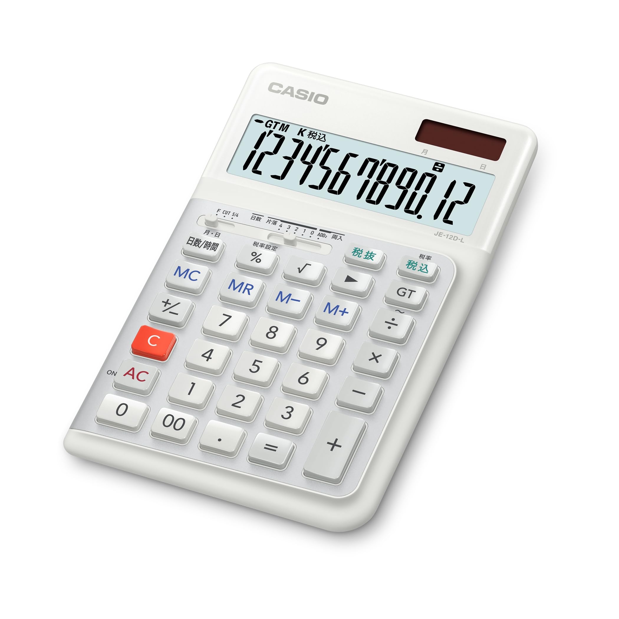 Casio Ergonomic Calculator for Left Hand 12 Digits Day Time Calculation Function Just Type Black Eco Mark Certified & JE-12D-L-WE-N
Casio Ergonomic Calculator for Left Hand 12 Digits Day Time Calculation Function Just Type Black Eco Mark Certified & JE-12D-L-WE-N