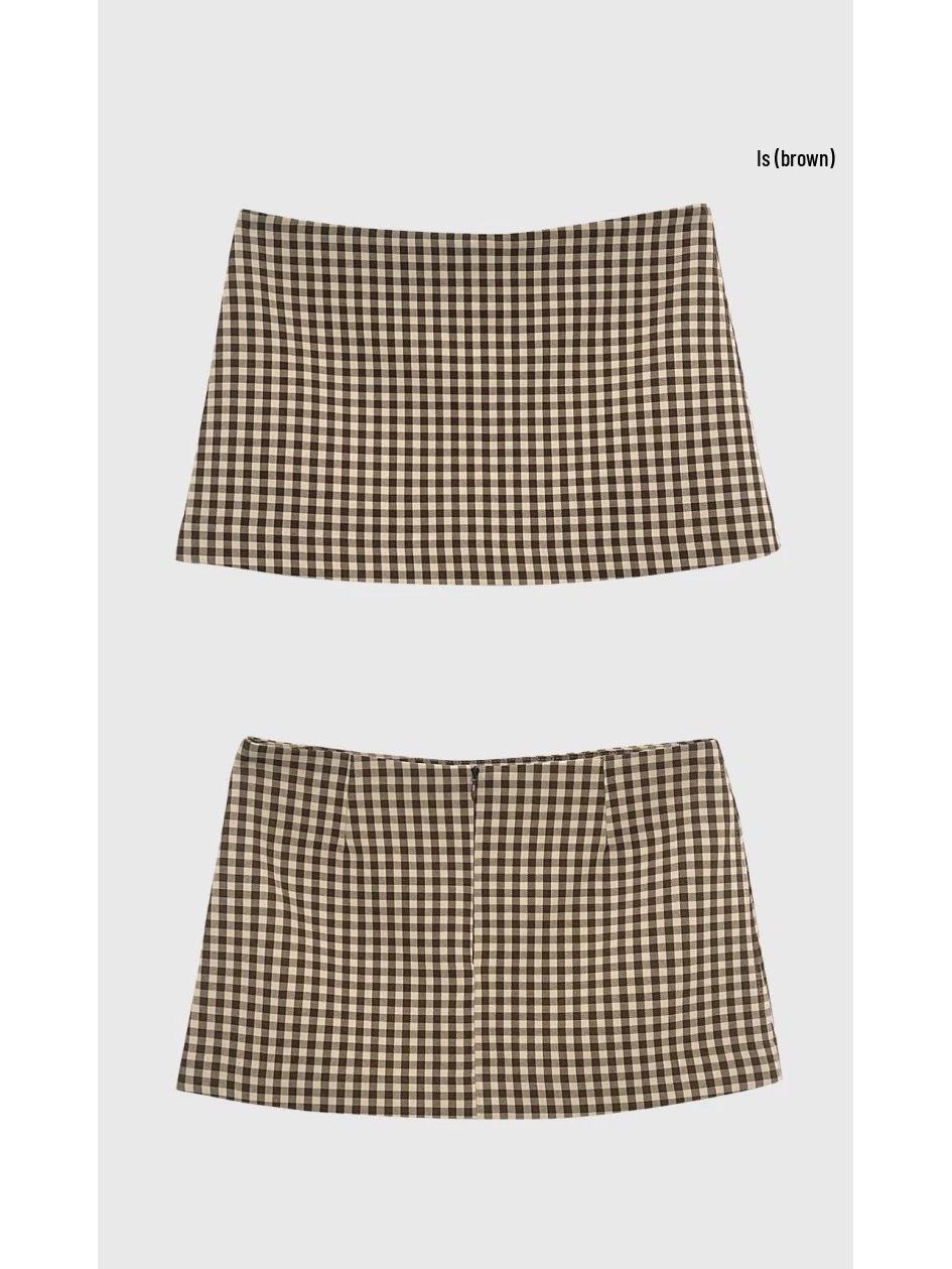 ASTR Original Low-Waist Plaid A-Line Half Skirt Medium коричневый
ASTR Original Low-Waist Plaid A-Line Half Skirt Medium коричневый