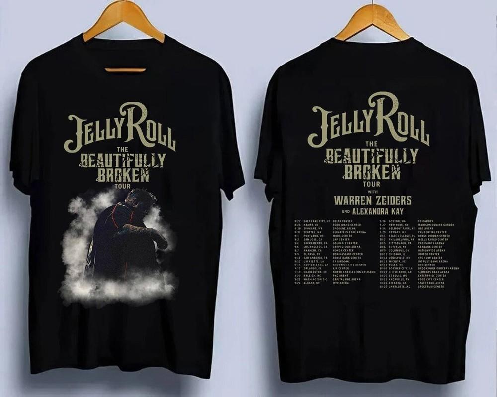 Jelly Roll The Beautifully Broken Tour 2024 Music TShirt Black Gift Fans Unisex T-Shirt XXXXL
Jelly Roll The Beautifully Broken Tour 2024 Music TShirt Black Gift Fans Unisex T-Shirt XXXXL