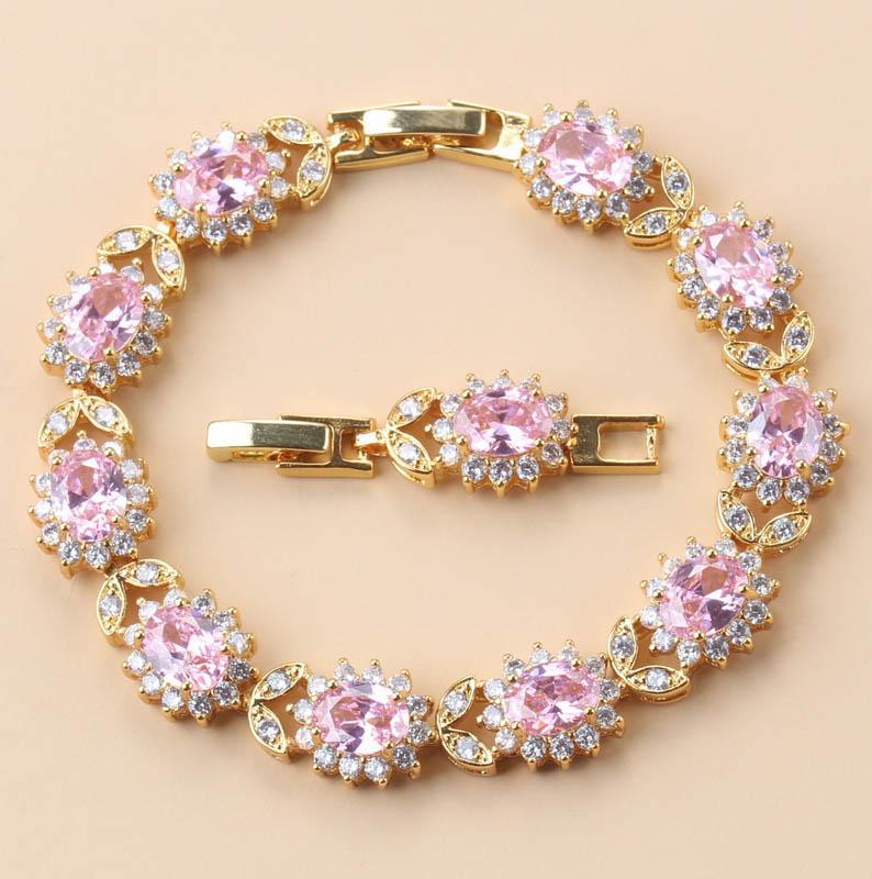 African Women Wedding 18K Gold Plated Jewelry with Blue Stone Female Bracelet Bangle Adjustable Length 18+3 CM 21CM рожевий
African Women Wedding 18K Gold Plated Jewelry with Blue Stone Female Bracelet Bangle Adjustable Length 18+3 CM 21CM рожевий