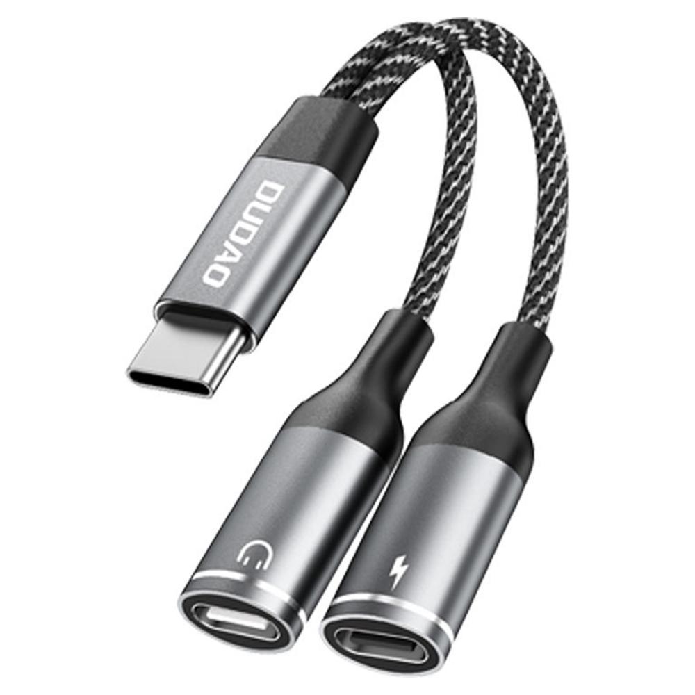 DUDAO L13C+ Type-C Male to Type-C Female Charging + Type-C Female Audio Headphone Adapter Splitter Cable with Digital Decoding A
DUDAO L13C+ Type-C Male to Type-C Female Charging + Type-C Female Audio Headphone Adapter Splitter Cable with Digital Decoding A