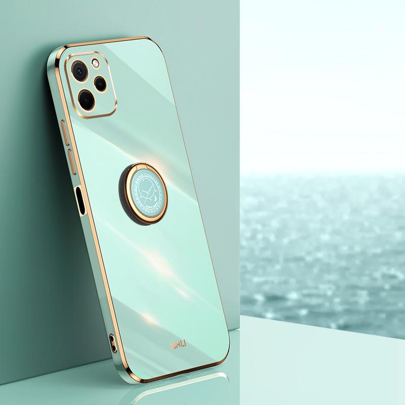 XINLI For Huawei nova Y61 4G Ring Holder Kickstand Phone TPU Case Electroplating Phone Cover Cyan
XINLI For Huawei nova Y61 4G Ring Holder Kickstand Phone TPU Case Electroplating Phone Cover Cyan