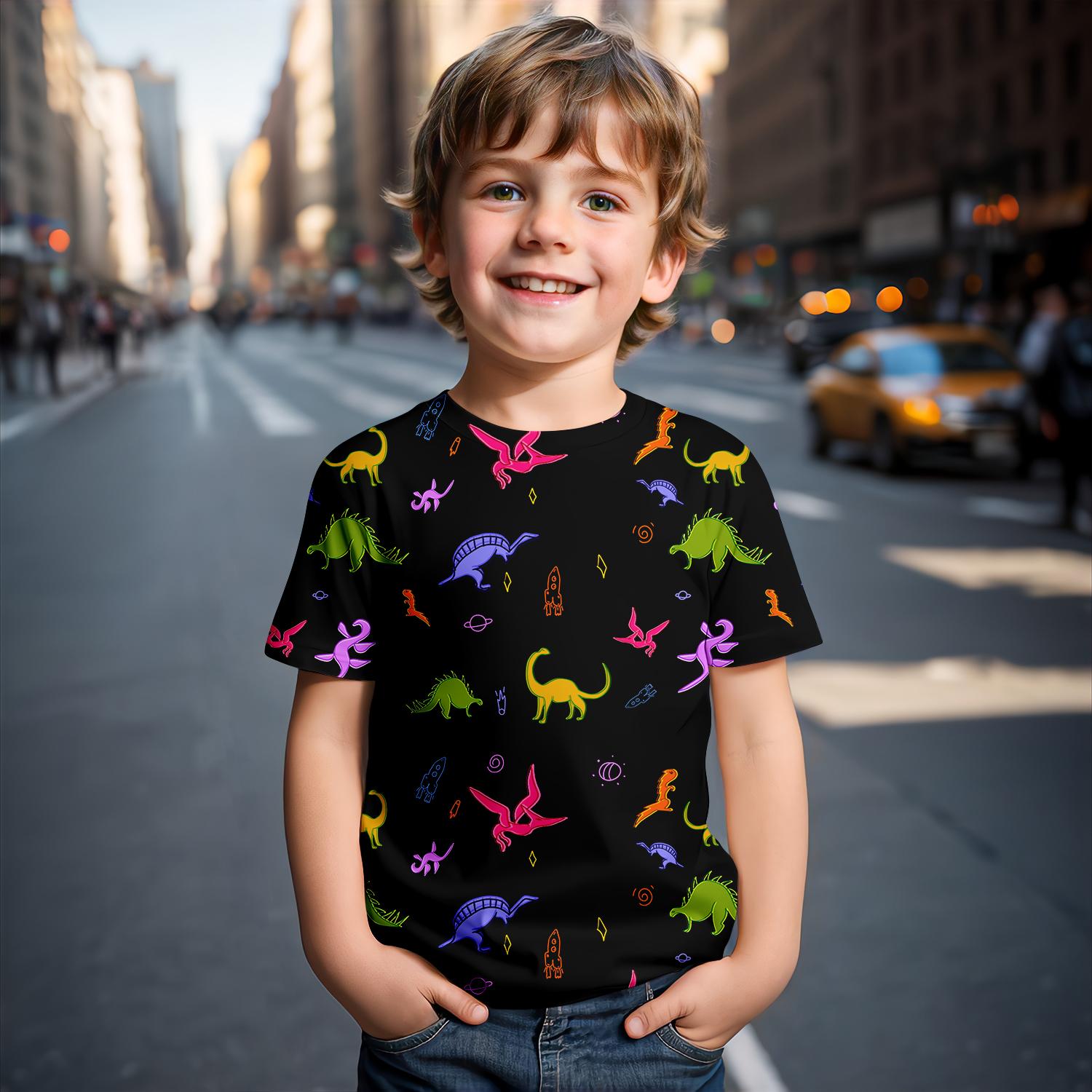 Miniso New Tyrannosaurus Rex Dinosaur Summer Children s T-shirt Boys Short sleeved Top Girls 3D Printed Cute Cool Fashion 160
Miniso New Tyrannosaurus Rex Dinosaur Summer Children s T-shirt Boys Short sleeved Top Girls 3D Printed Cute Cool Fashion 160