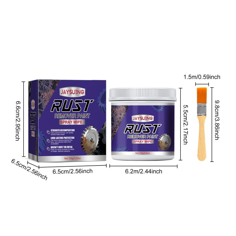JAYSUING Universal Metal Auto Rust Removal Converter Anti-Rust Primer Car Chains Garbage Bins Automobile Chassis Protection 100g
JAYSUING Universal Metal Auto Rust Removal Converter Anti-Rust Primer Car Chains Garbage Bins Automobile Chassis Protection 100g