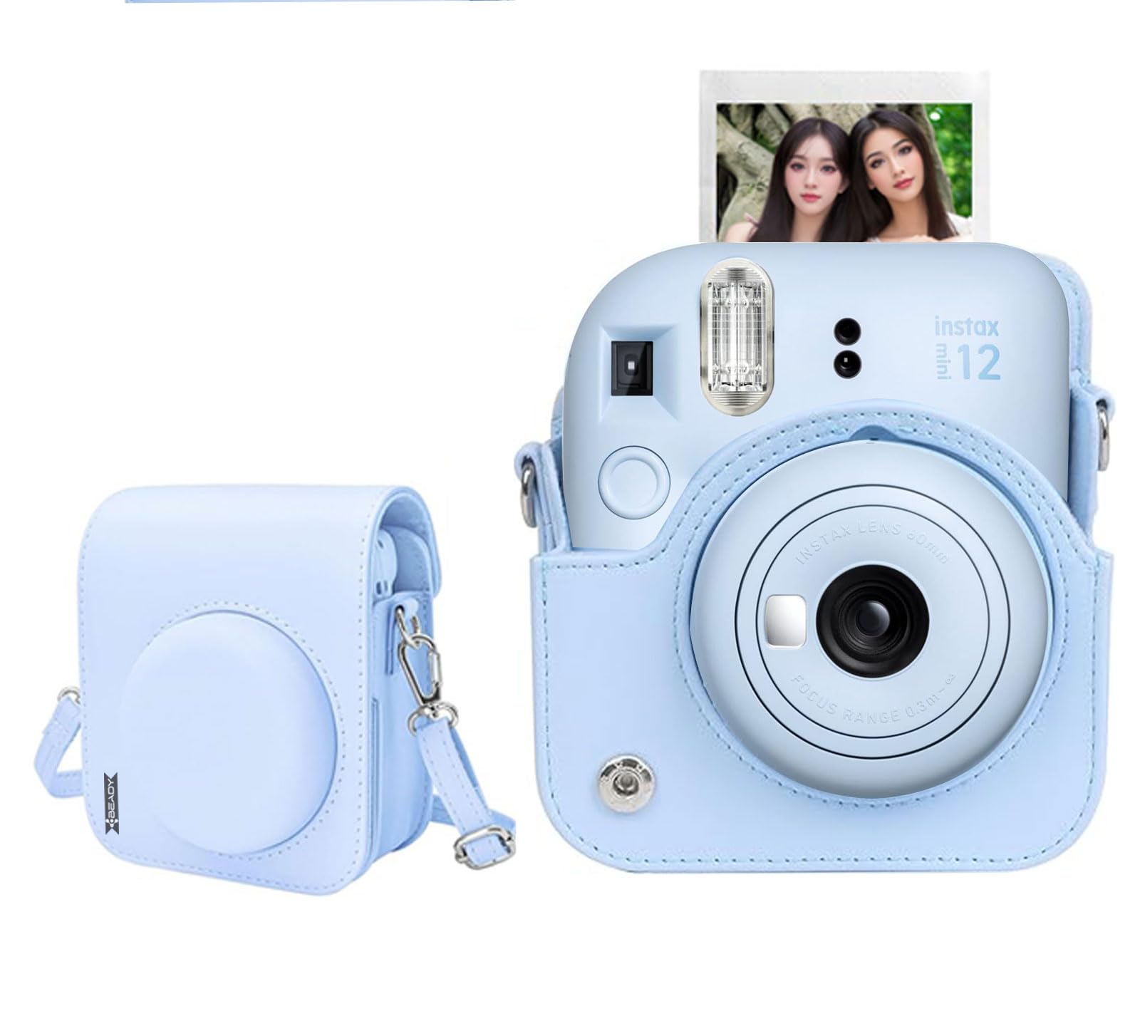 BEADY Чохол для камери Instax Mini 12, Захисний чохол для миттєвої камери, Захист від подряпин, Ремінець на плече в комплекті, Синій
BEADY Чохол для камери Instax Mini 12, Захисний чохол для миттєвої камери, Захист від подряпин, Ремінець на плече в комплекті, Синій