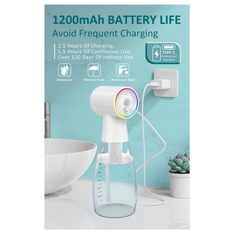 A25F-Multifunctional Electric Foaming Shampoo Dispenser Waterproof For Window Cleaning Soap Dispenser For Bathing Toilet белый
A25F-Multifunctional Electric Foaming Shampoo Dispenser Waterproof For Window Cleaning Soap Dispenser For Bathing Toilet белый