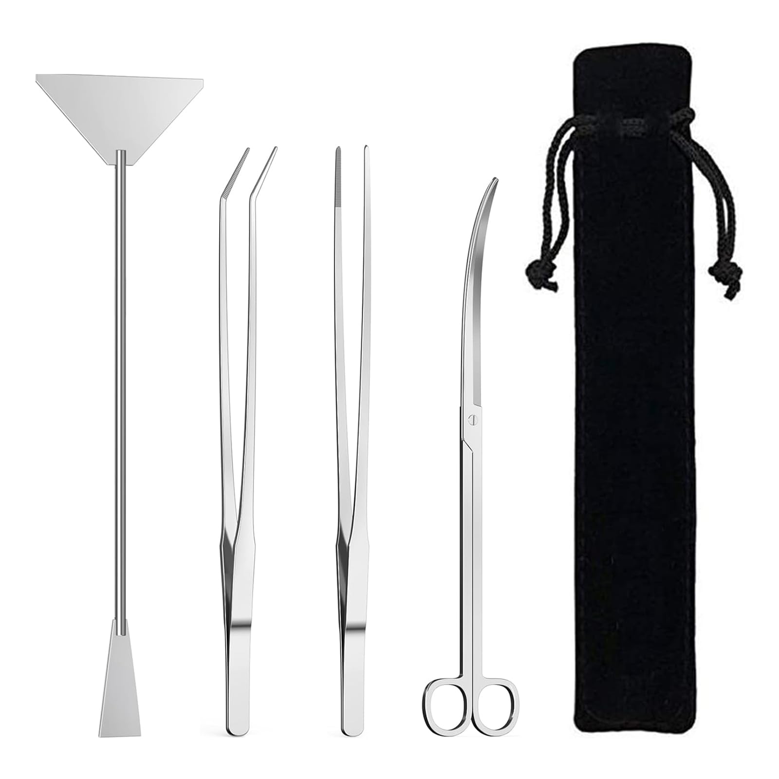 Набор для обрезки аквариумных растений YFFSFDC из 4 предметов, включает пинцет, ножницы и лопатку для песка, изготовлен из нержавеющей стали, практичный и удобный,
Набор для обрезки аквариумных растений YFFSFDC из 4 предметов, включает пинцет, ножницы и лопатку для песка, изготовлен из нержавеющей стали, практичный и удобный,