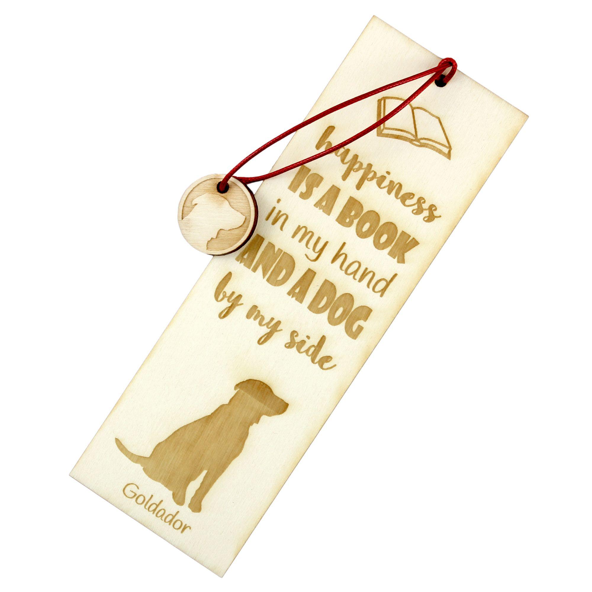Goldador, Golden Retriever Lab Mix - dog bookmark, personalized bookmark, dog gadget for Art-Dog brand readers
Goldador, Golden Retriever Lab Mix - dog bookmark, personalized bookmark, dog gadget for Art-Dog brand readers