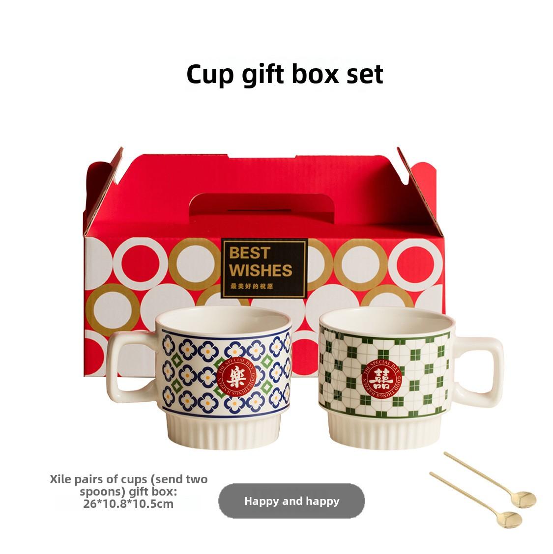 BEPAN Wedding cup A pair of mugs wedding gift to the couple boudoir couple cup gift box with hand gifts 301-400ml
BEPAN Wedding cup A pair of mugs wedding gift to the couple boudoir couple cup gift box with hand gifts 301-400ml