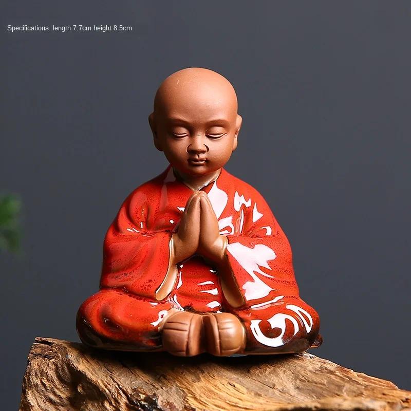 Handmade Creative Cute Little Monk Zen Tea Ornaments Purple Sand Home Decorations Tea Ceremony Tea Tray Clay Tea Pet Mini TeaSet
Handmade Creative Cute Little Monk Zen Tea Ornaments Purple Sand Home Decorations Tea Ceremony Tea Tray Clay Tea Pet Mini TeaSet
