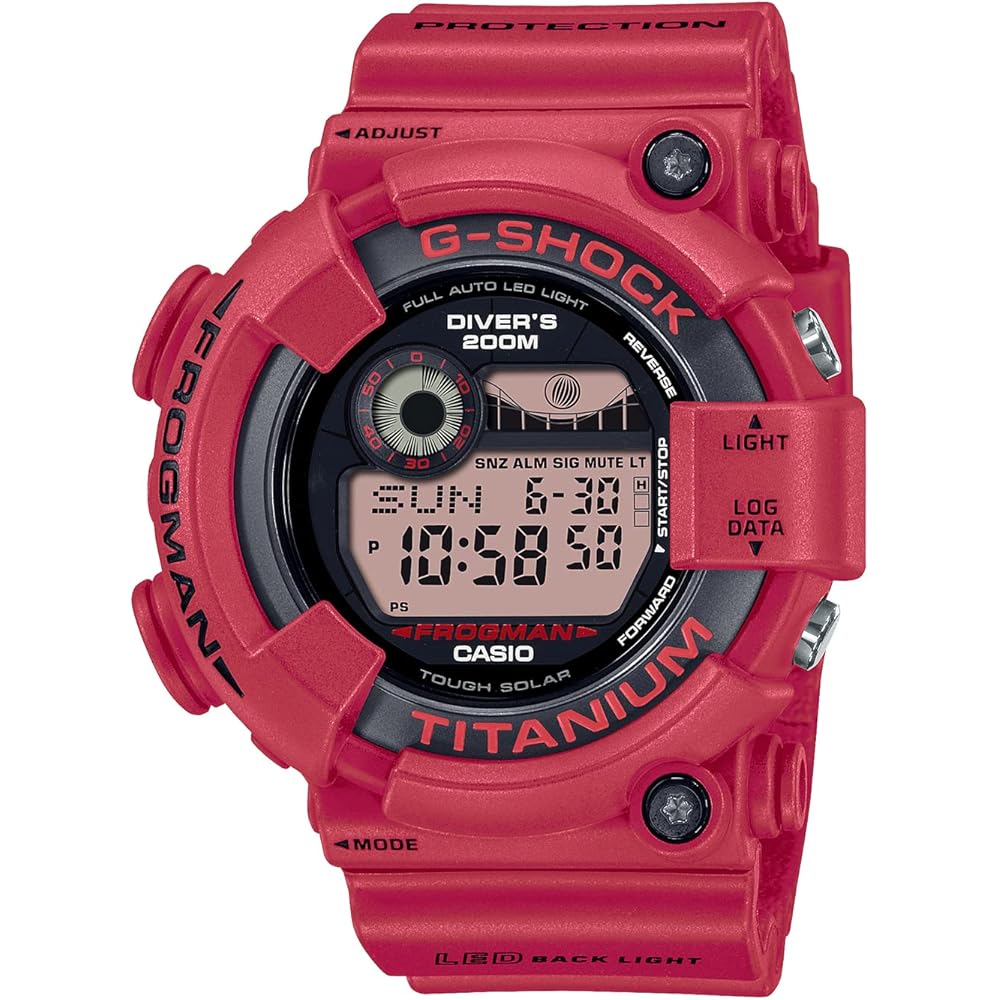 Casio G-Shock Frogman 30th Anniversary Tough Solar Radio Solar Biomass Plastic Men s Watch Red
Casio G-Shock Frogman 30th Anniversary Tough Solar Radio Solar Biomass Plastic Men s Watch Red