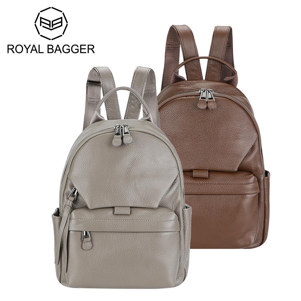 Модные женские рюкзаки Royal Bagger, рюкзак большой емкости из натуральной кожи, повседневная сумка для пригородных поездок 1772 серый
Модные женские рюкзаки Royal Bagger, рюкзак большой емкости из натуральной кожи, повседневная сумка для пригородных поездок 1772 серый