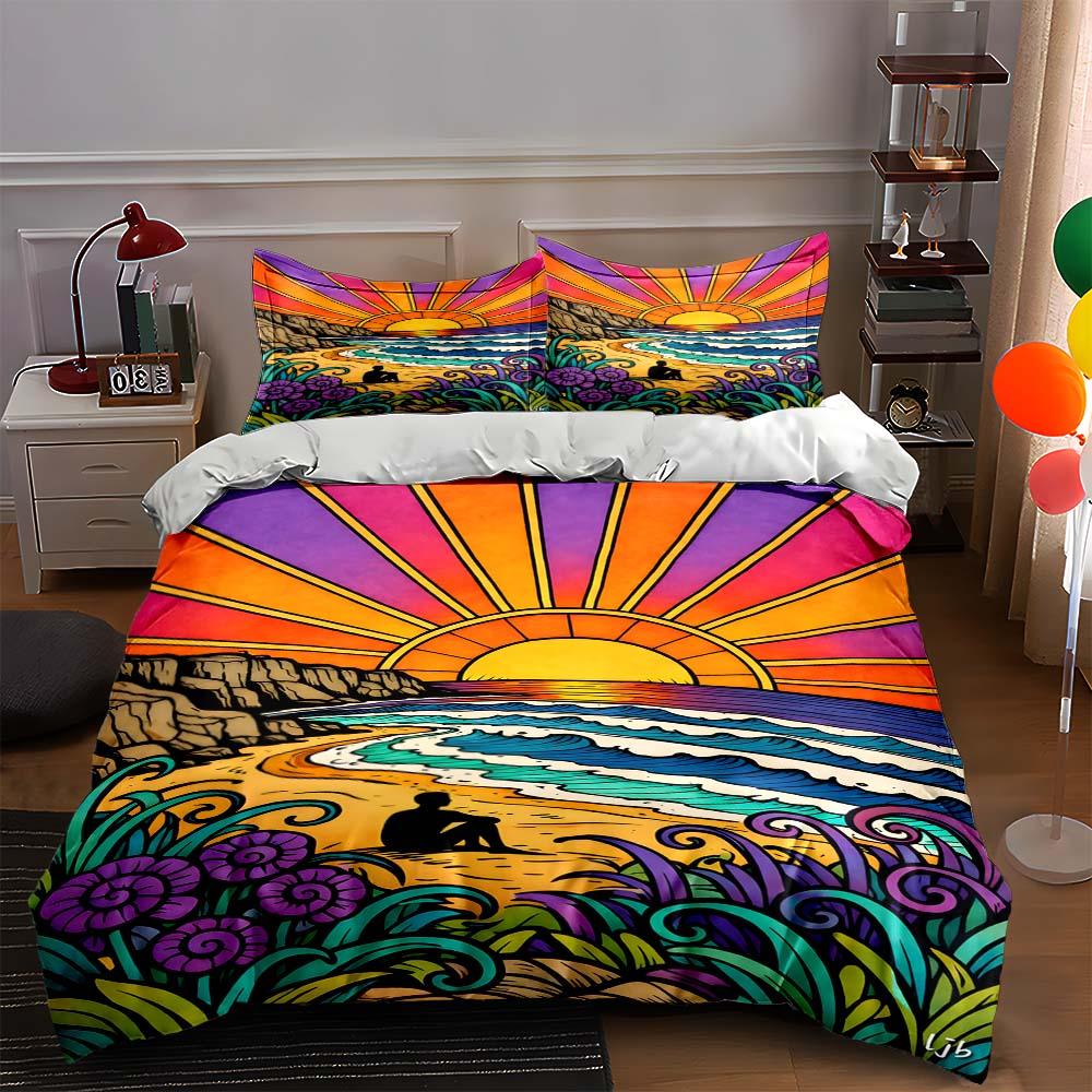 Vibrant, sunset, floral Bedding Duvet cover sets Duvet covers Pillowcases gifts (1 * Duvet Cover 2 * Pillowcases, without duvet insert) 135x200cm
Vibrant, sunset, floral Bedding Duvet cover sets Duvet covers Pillowcases gifts (1 * Duvet Cover 2 * Pillowcases, without duvet insert) 135x200cm