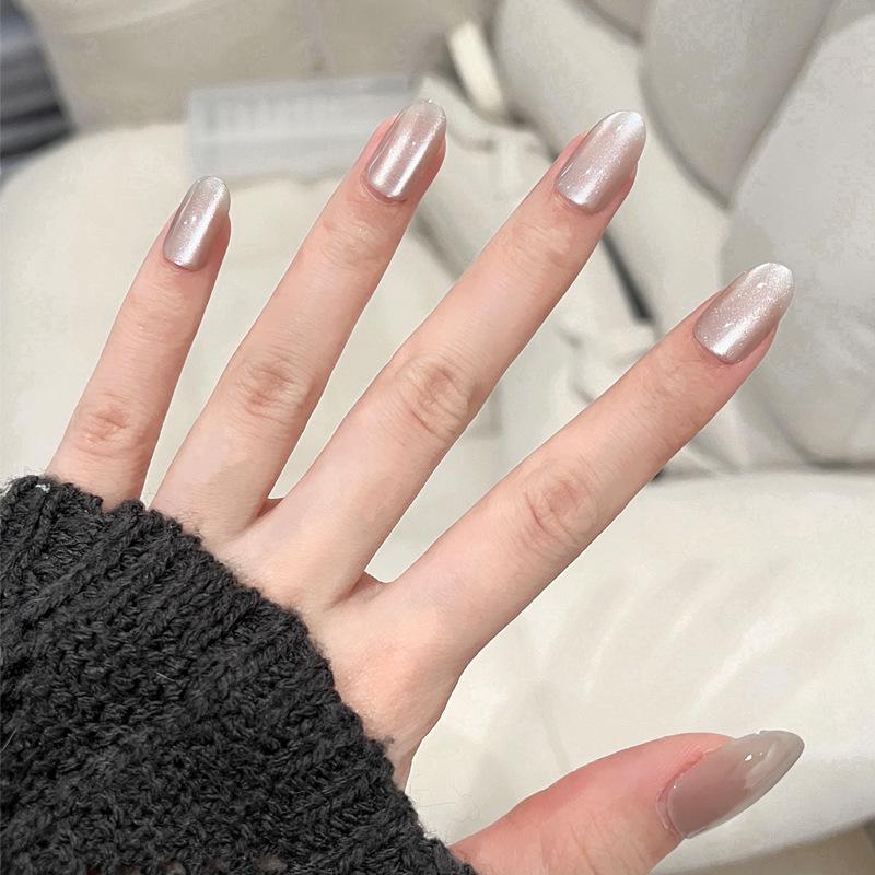 Gentle Dusty Rose Moonlight Cat Eye Gel Nails - Extra Sparkly Women s Manicure Set Gel Polish Set
Gentle Dusty Rose Moonlight Cat Eye Gel Nails - Extra Sparkly Women s Manicure Set Gel Polish Set